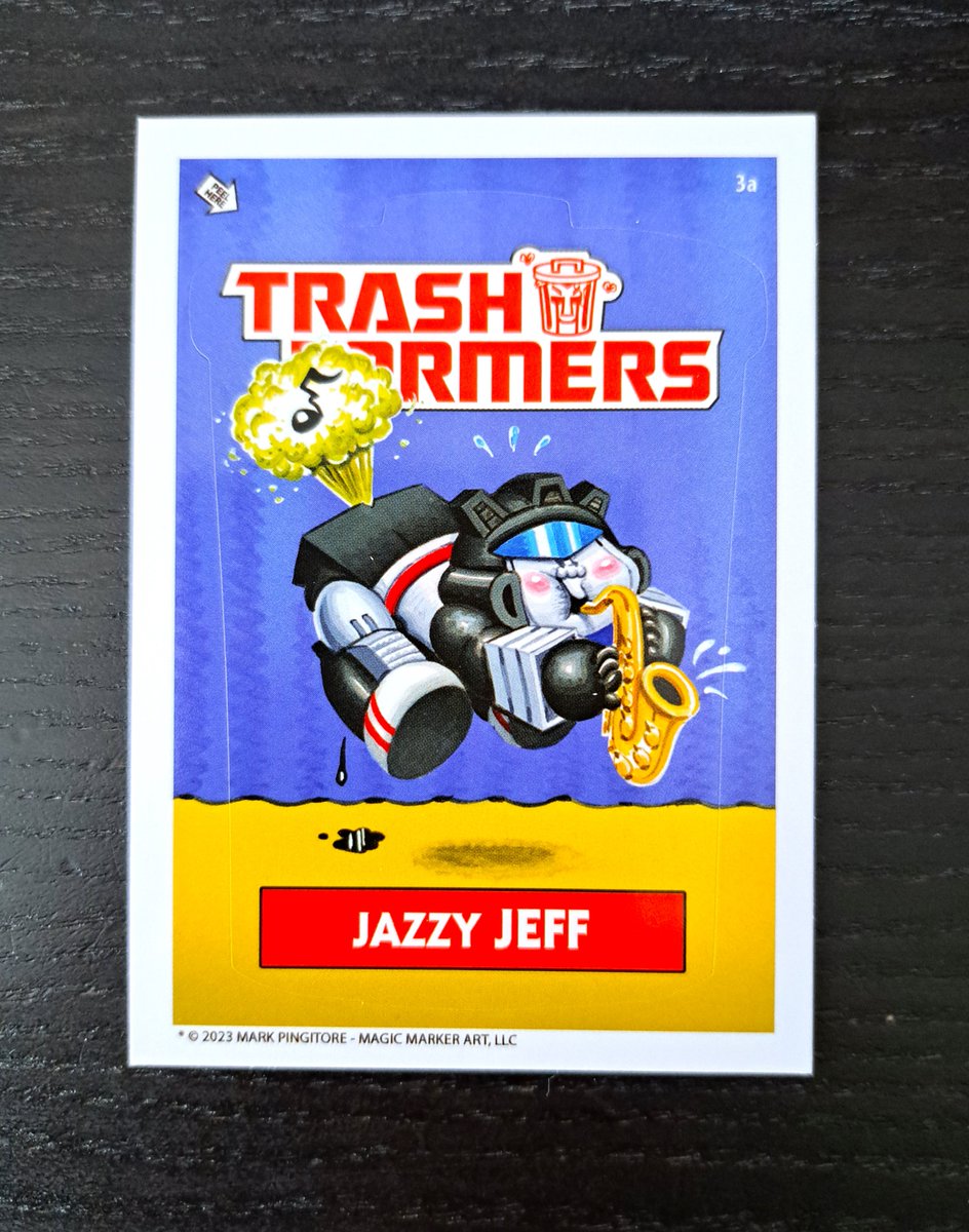 One of my faves!!  'Jazzy Jeff'

#transformers #transformersg1 #g1transformers #autobots #trashformers #GPK #garbagepailkids