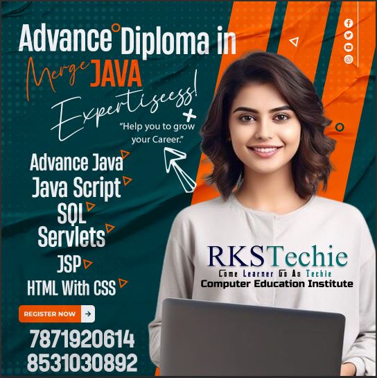 RksTechie's tweet image. #java #advancejava #computertraininginstitute #computercourse