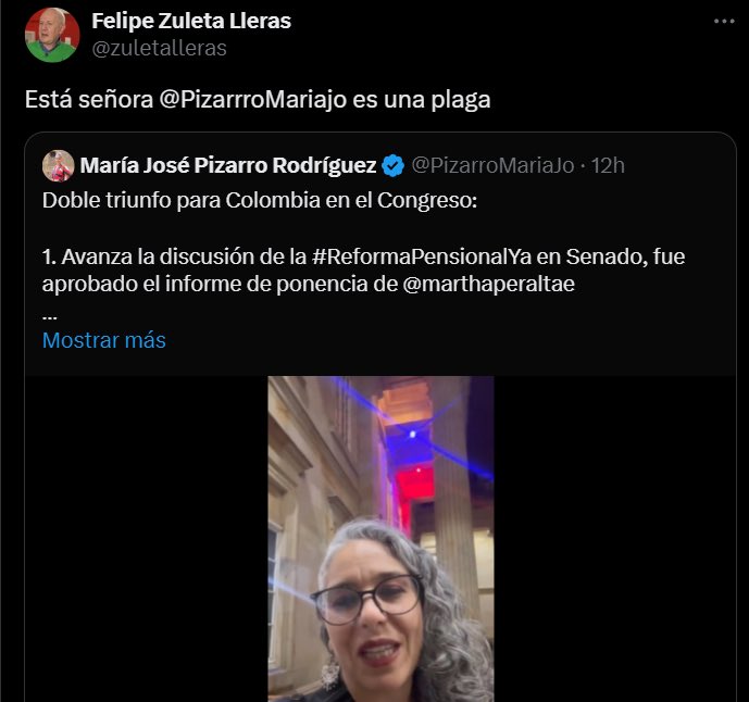 Le pregunto a @BluRadioCo y @NestorMoralesC si están de acuerdo con este tipo de expresiones violentas y estigmatizantes ¿van a permitir que tengan cabida en su mesa de discusión? Mi trabajo ha estado centrado en construir consensos, tal vez ese talante incomodó al Sr.