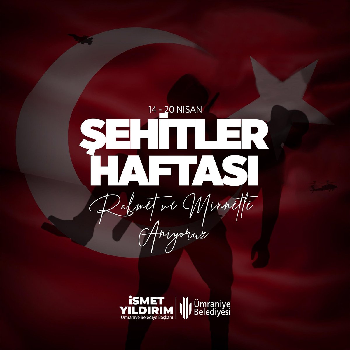 ''Bir hilâl uğruna, ya Rab ne güneşler batıyor'' 🇹🇷 Vatan ve millet uğruna, göğsünü siper ederek şehadete yükselen kahramanlarımızı rahmet ve minnetle yâd ediyorum. #ŞehitlerHaftası