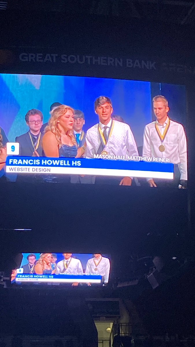 Congrats to Mason and Matthew for finishing 9th in Website design!