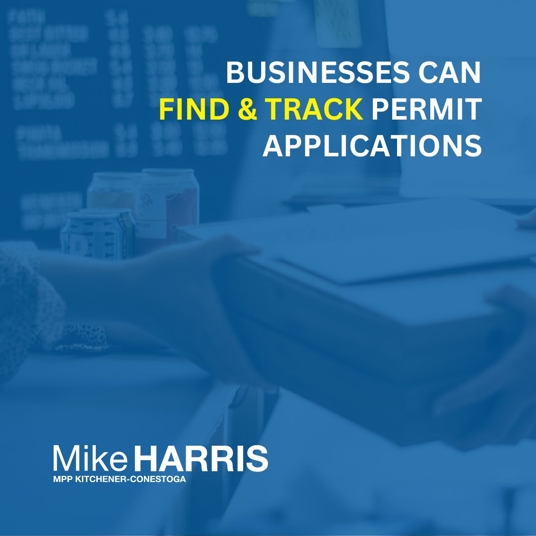 Our new Single Window for Business helps business owners track progress on provincial permits and licenses in real-time, saving entrepreneurs time so they can focus on growing their business instead of navigating red tape: ontario.ca/business