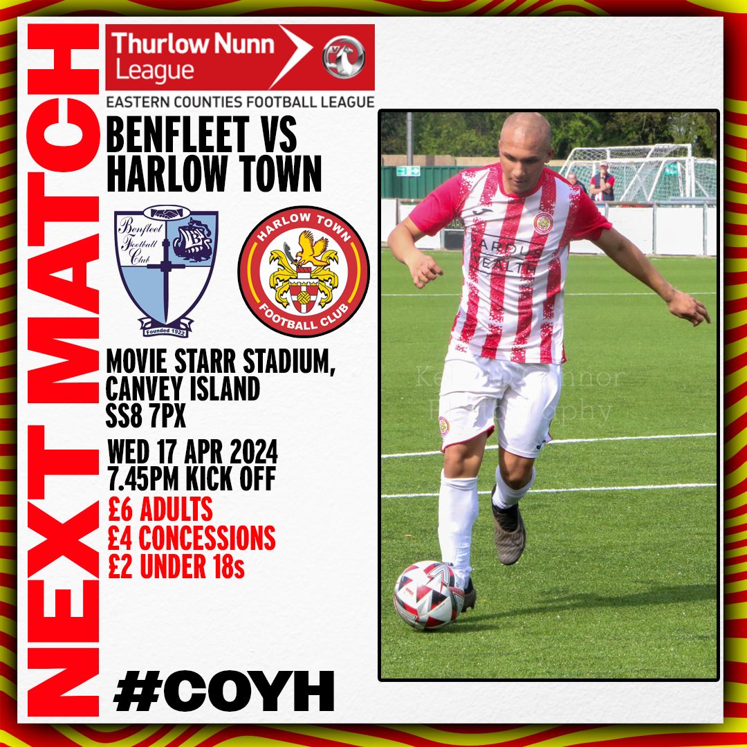 TOMORROW 👀 
• @Benfleet_FC (Away)
• Thurlow Nunn First Division South
• Movie Starr Stadium, Canvey Island SS8 7PX
• 7.45PM KICK OFF
£6 Adults / £4 Concessions / £2 U18s

📸 Kelsi O'Connor

#Hawks #AwayDays
