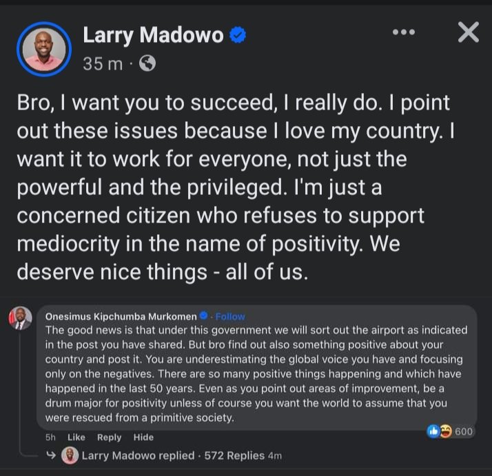 Someone find Larry Madowo and give him my Malaria vaccine.