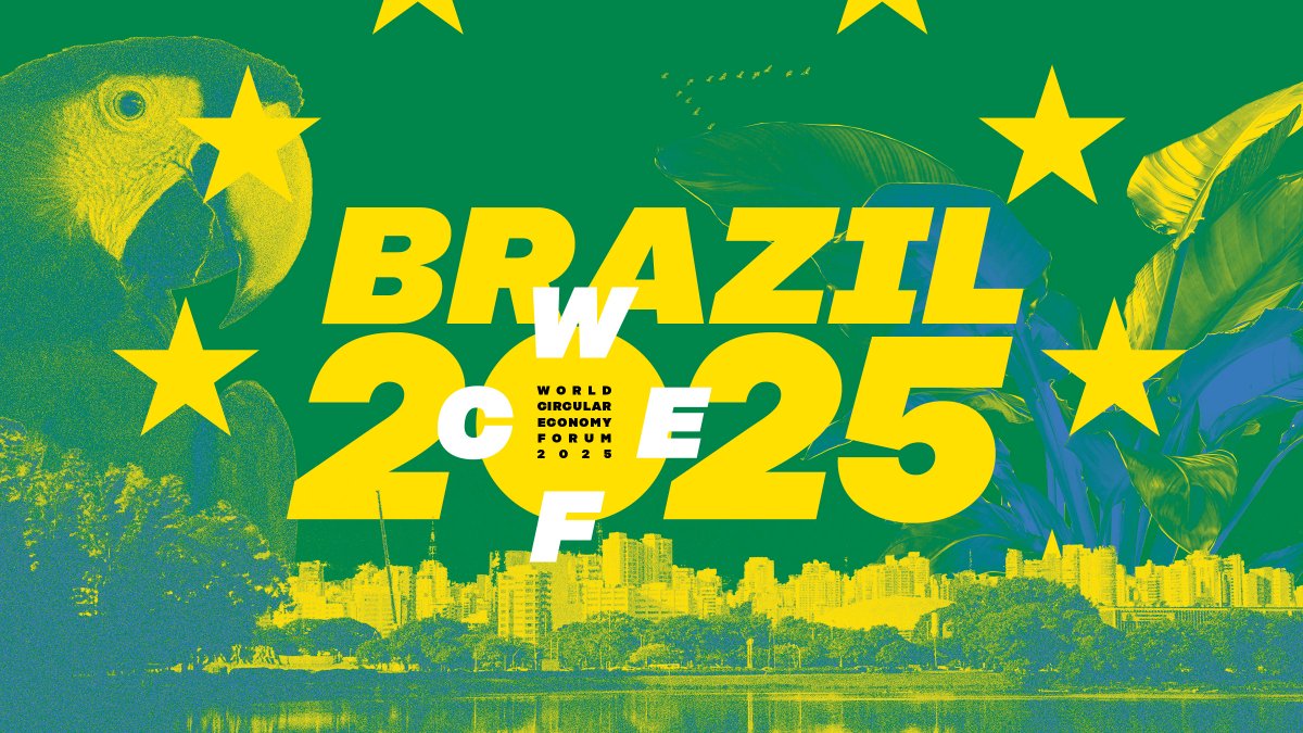 This just in: the World Circular Economy Forum 2025 will be held in São Paulo, Brazil, from 13 to 14 May 2025! 🎉 #WCEF2024 #WCEF2025 #CircularEconomy @WorldCircular @ApexBrasil @Fiesp @CNI_br