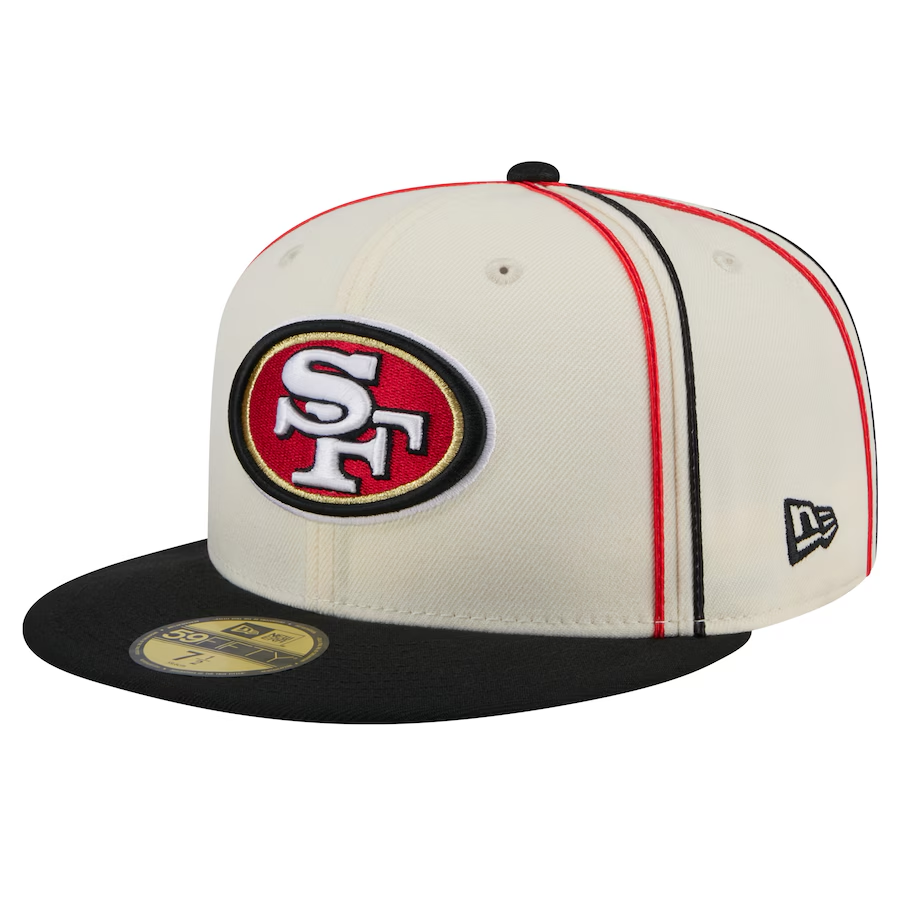 🚨NOW AVAILABLE🚨
🏷️Get 25% off w/ promo code KICK65

📸New Era Cream San Francisco 49ers Soutache 59FIFTY Fitted Hat

🔗49ers.pxf.io/9goeA5