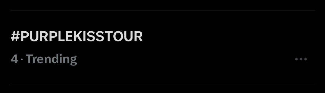 ‘#PURPLEKISSTOUR’ is currently trending #4 on US twitter! #PURPLE_KISS #퍼플키스 #パープルキス