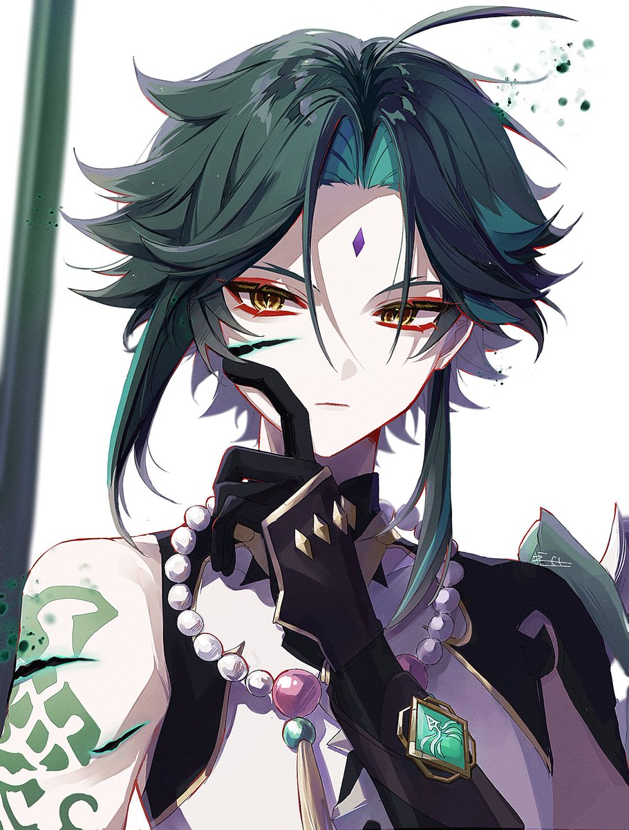 ego_inp's tweet photo. #魈生誕祭2024 #魈誕生祭2024 #Xiao 
過去絵手直し再掲でごめん( ; ; )おめでとう~!! https://t.co/7KlzghowXR