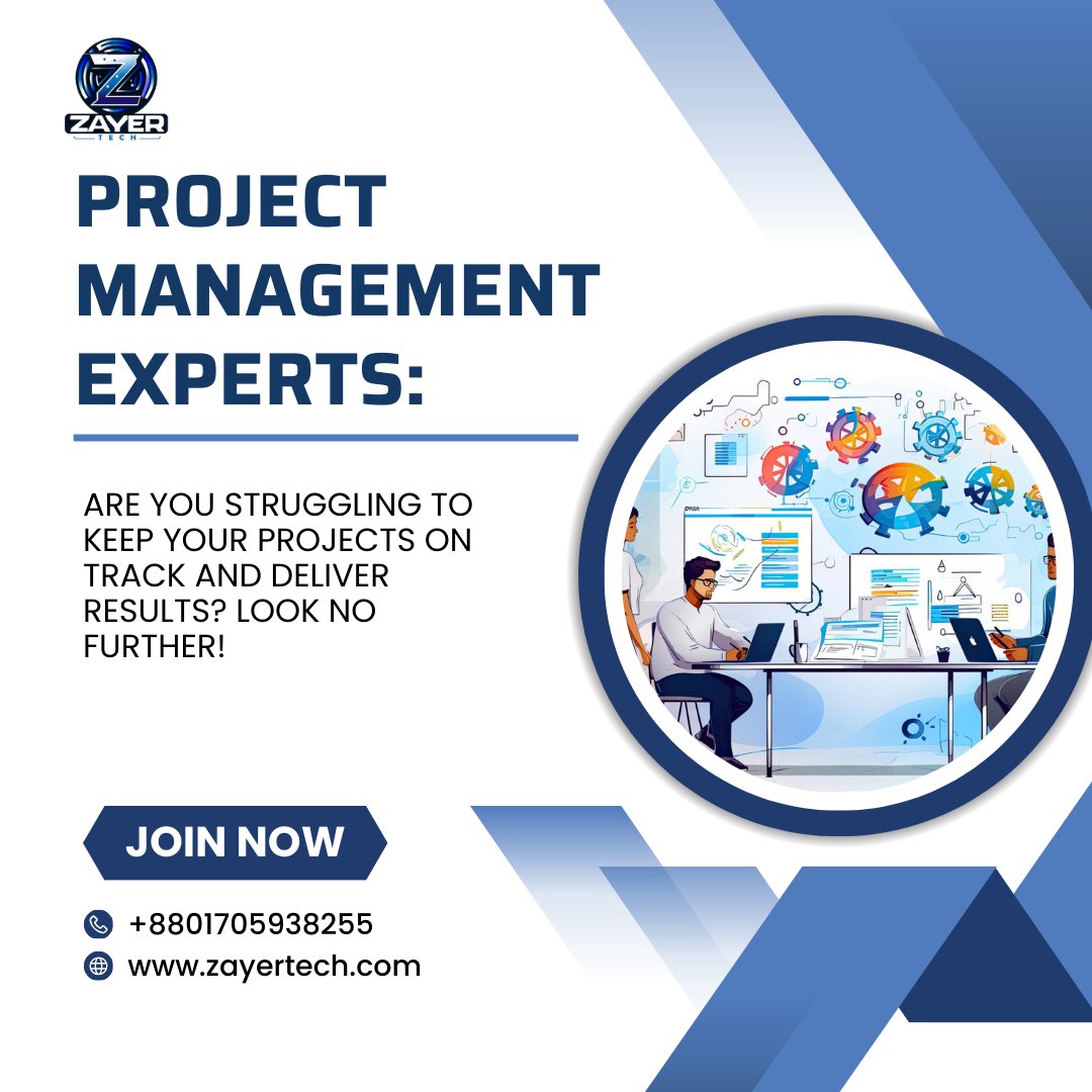 ZayerTech's tweet image. Unlock your potential with Zayer Tech! Calling all project management experts to join our dynamic team. Harness your skills to drive innovation and success. #ProjectMastery
 #ZayerTech
 #TechInnovators