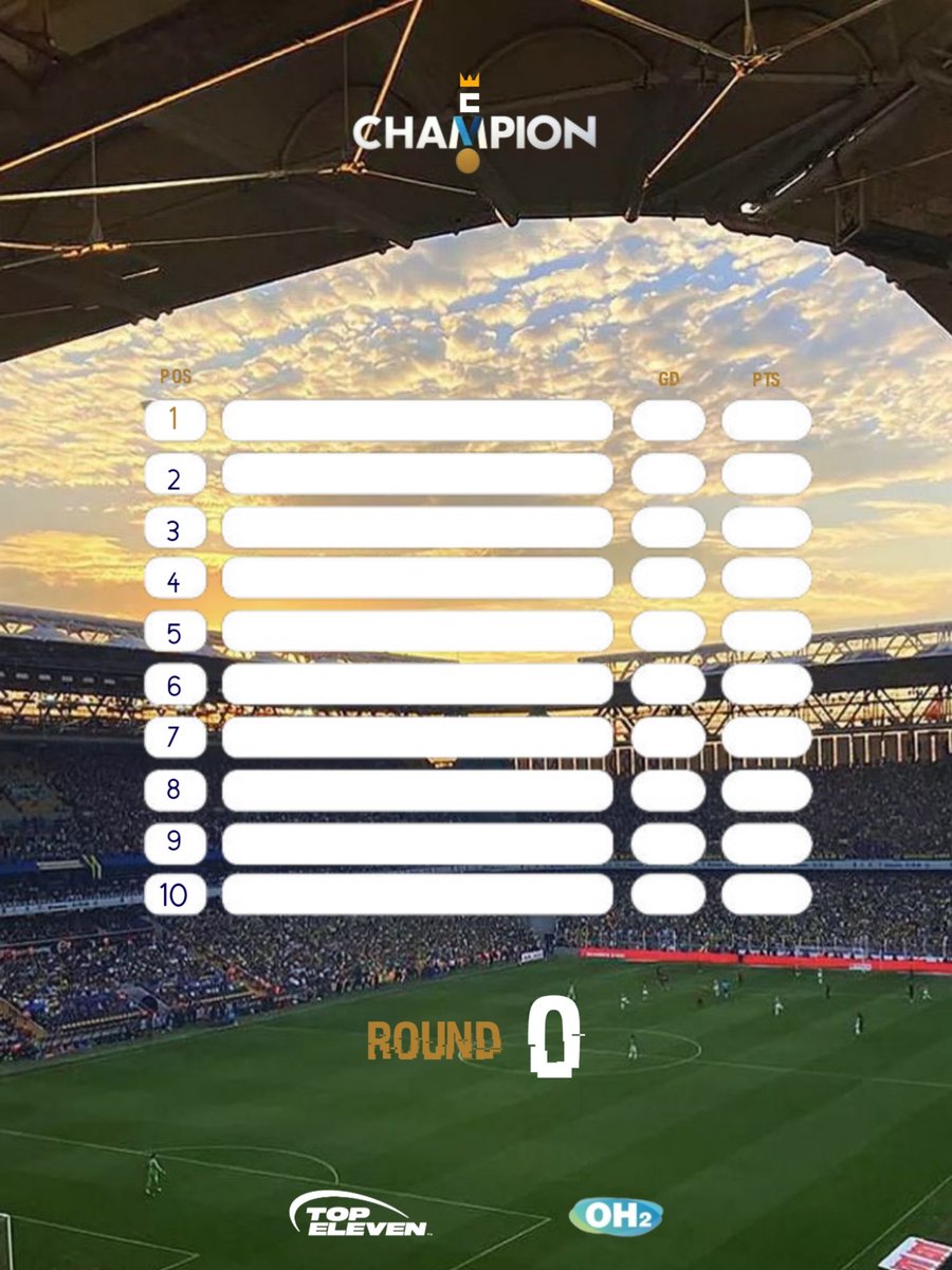 The E-Champions' League Template 🖼️📸
What do you think?
What changes would you like?
😜🎯🔥
#TopEleven