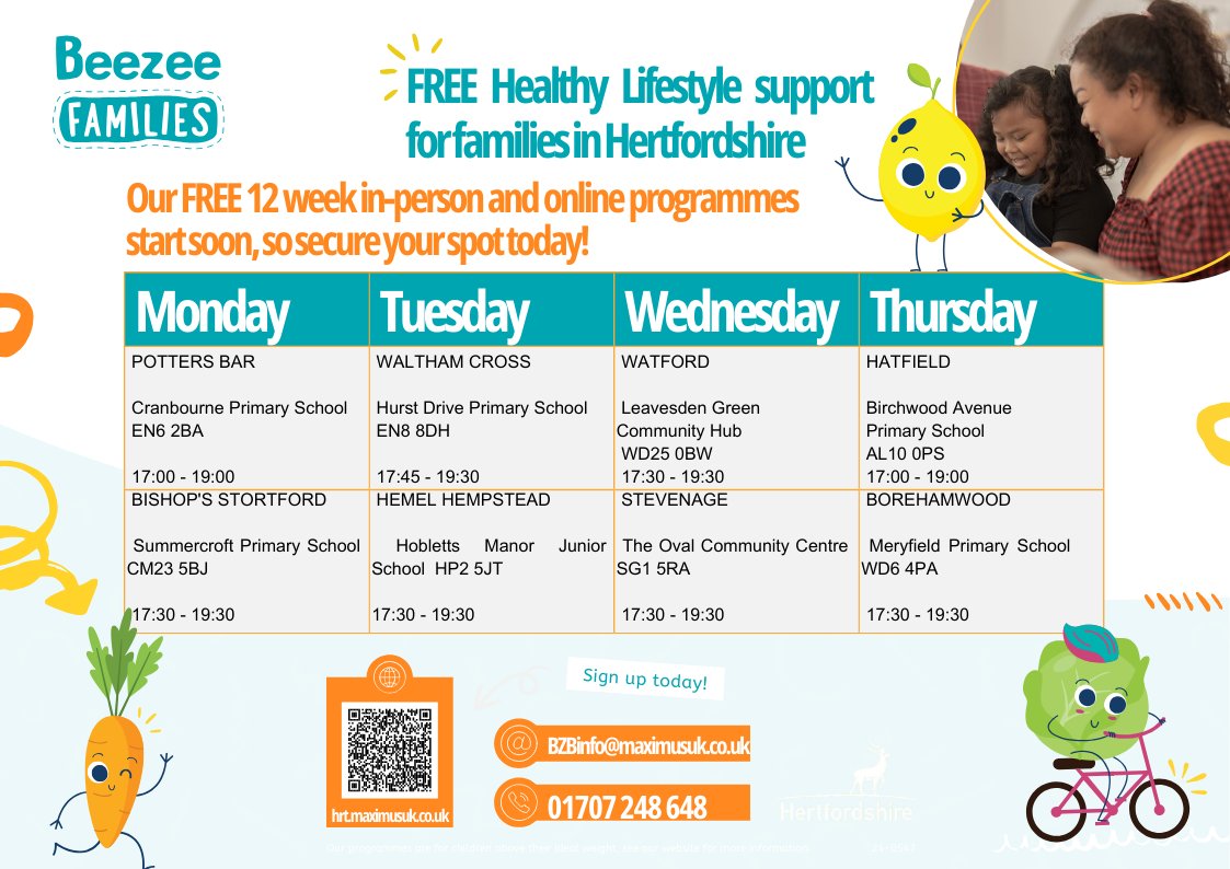 Free sessions around healthy lifestyle starting in the next few weeks.  More information can be found at beezeebodies.com #learningforlife #learningtogether
