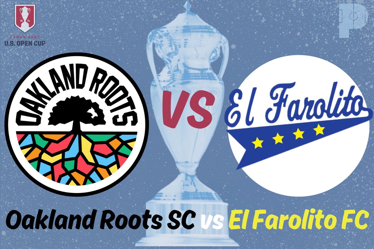 🏆 @oaklandrootssc (USLC) vs @elfarolito_npsl (NPSL) ▪️Tues, 04/16 - 7:30pm PT / 10:30pm ET at CSUEB Pioneer Stadium in Hayward, CA ▪️ “For a lot of soccer fans, El Farolito FC is a pleasant surprise - entering in Round One, El Farolito has traveled to Oregon and knocked out…