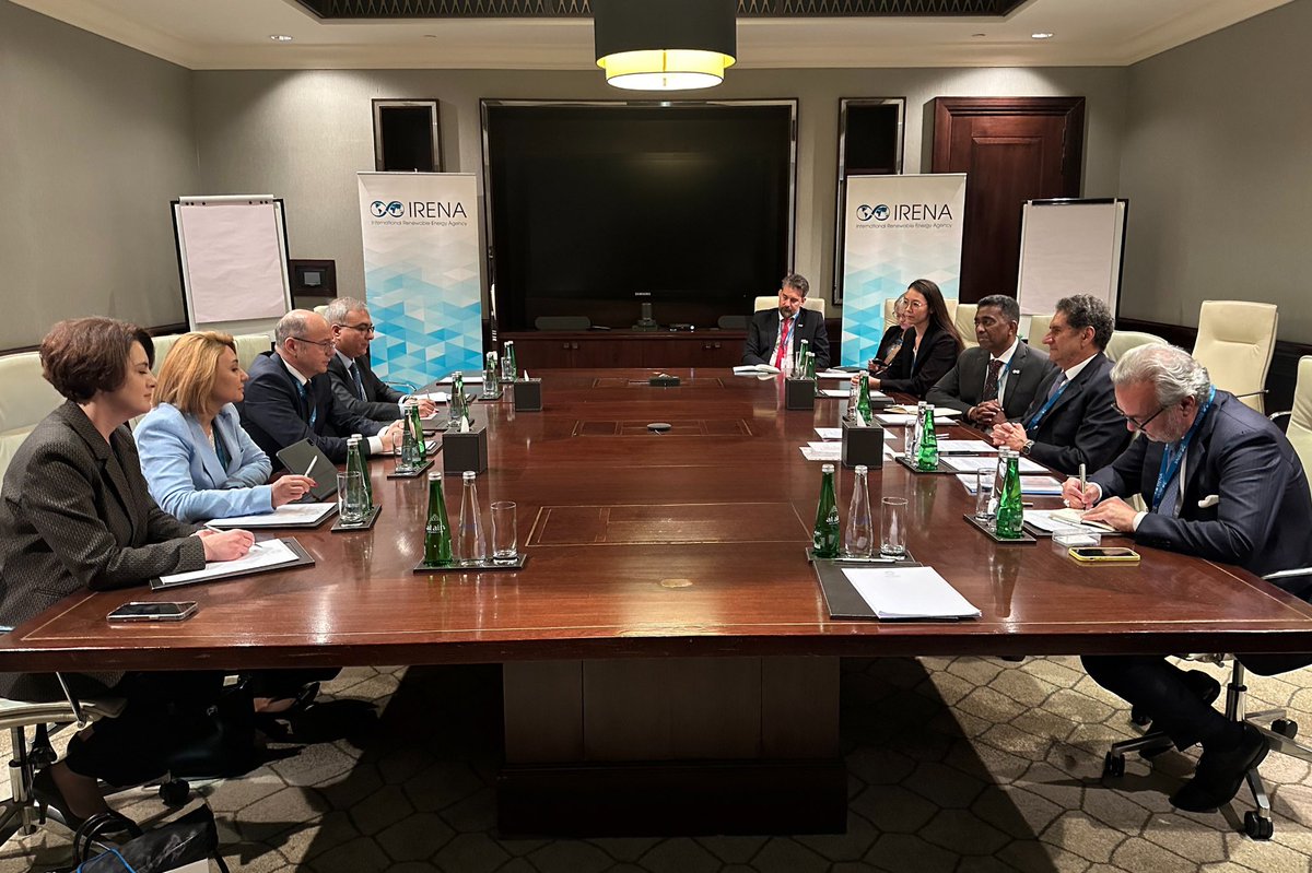 At the meeting with @flacamera, the Director-General of the @IRENA, we made discussions on hosting of the Central Asia Investment Forum by Azerbaijan within #COP29, holding an event on the #RenewableEnergyRoadmaps for Eastern Partnership countries, and realizing other mutual…