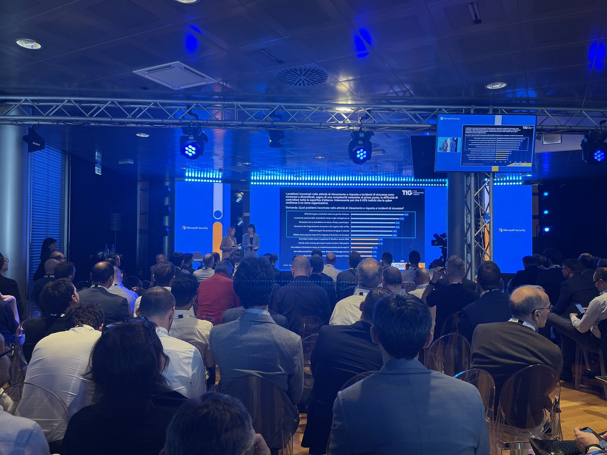 Elena Vaciago, Research Manager di TIG, ci presenta i risultati di una survey su cosa le aziende vogliono, che problemi incontrano e cosa si aspettano in contesto cybersecurity. #MicrosoftSecureItaly