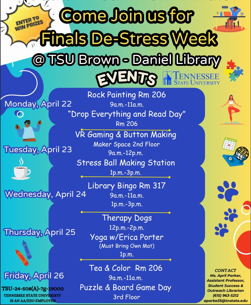 Tennessee State U. Libraries & Media Center tweet media