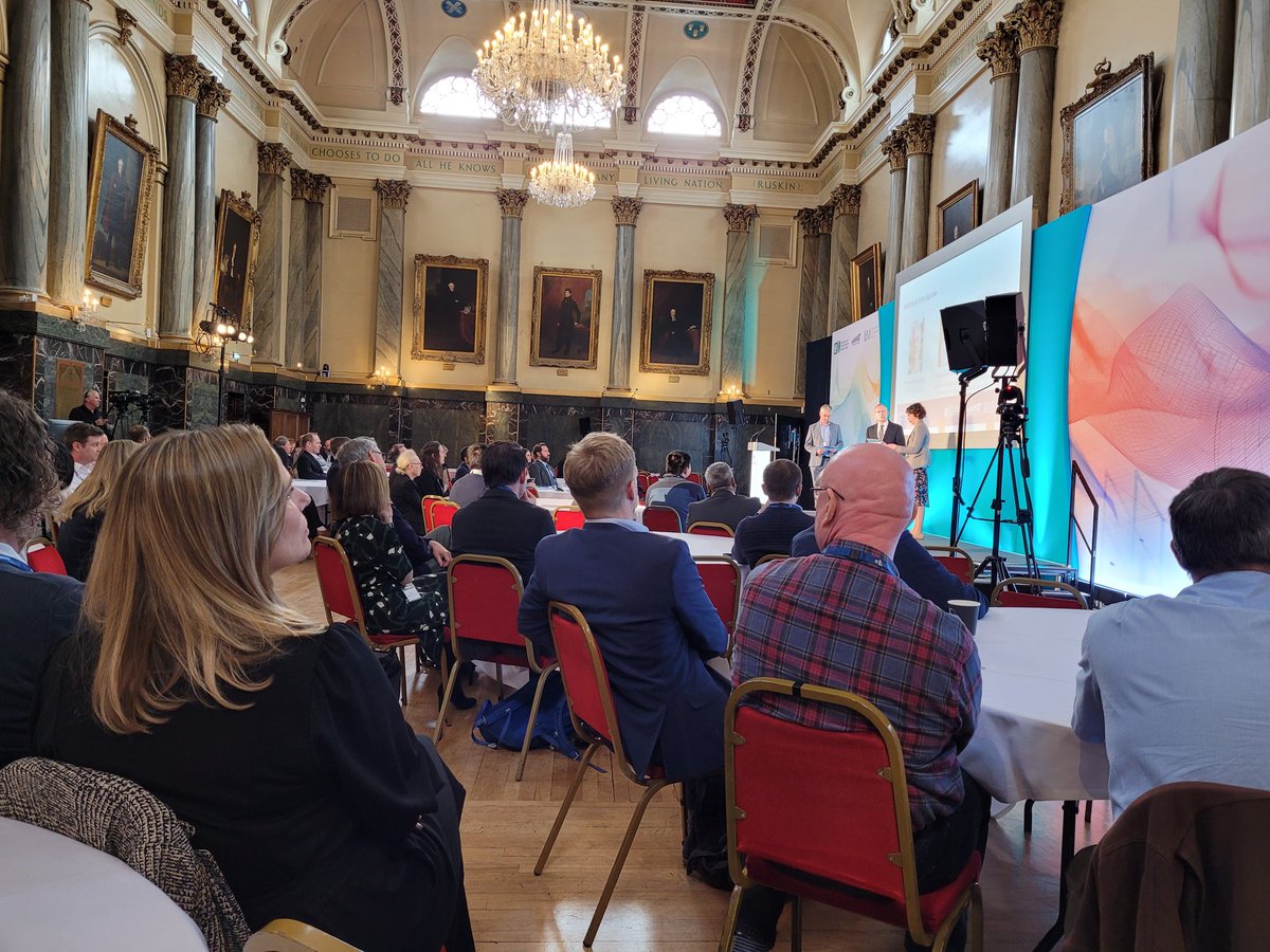 RFelstead_UKRI's tweet photo. Final session of day 1 at the @EPSRC sponsored The Future of UK Manufacturing conference at Cutler's Hall in Sheffield @UKRI_News https://t.co/jJOsEz5gJz