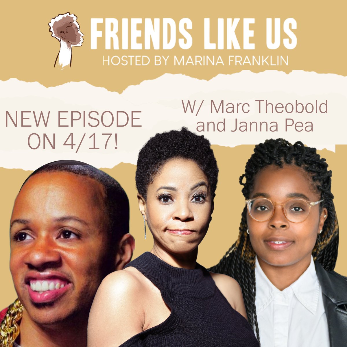#NewEpisode tomorrow with special guests @PeaNation @marctheo and amazing host @marinayfranklin! Make sure to leave us five stars on #ApplePodcasts, #Stitcher, or #Spotify ! #CheckUsOut and #subscribe here! ✨ ow.ly/q8Jk50KvRqM