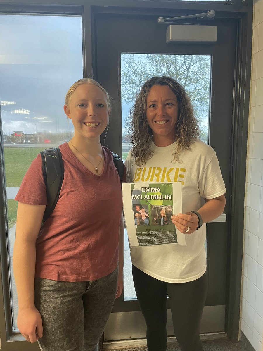 Seniors got to recognize a teacher who has been an integral part of their time here at Burke. Thank you to all staff members who have supported these student athletes along the way.