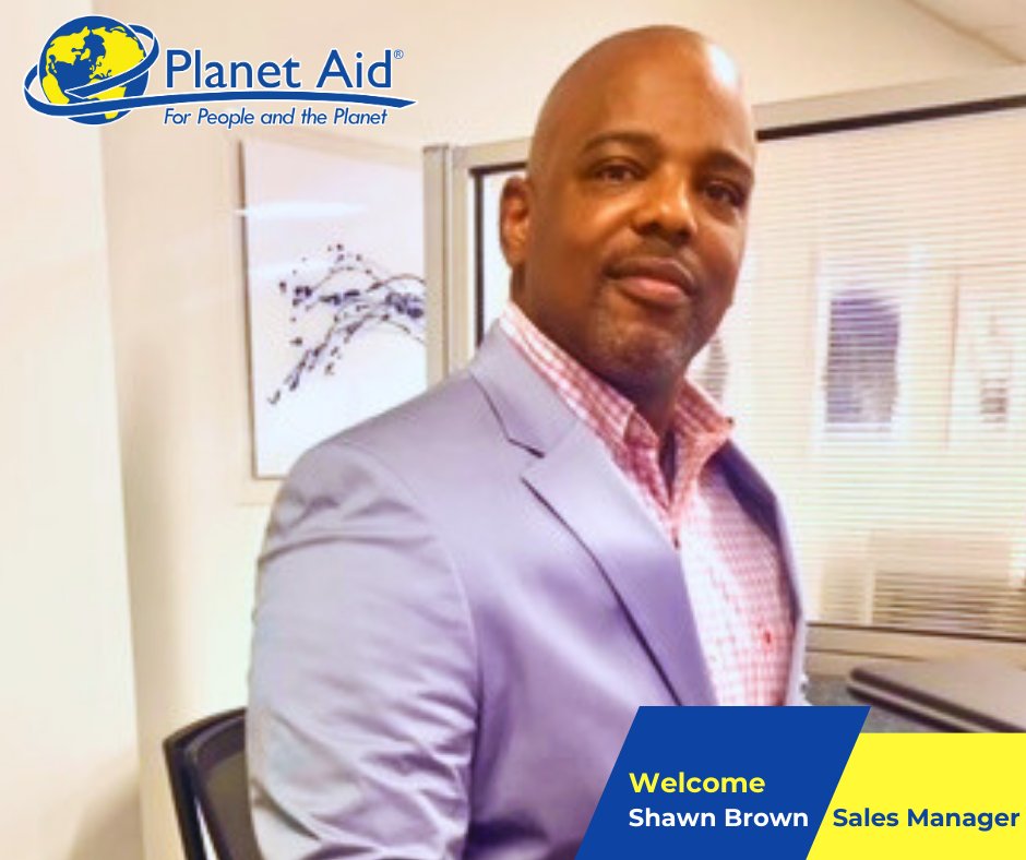 Planet Aid welcomes our new Sales Manager, Shawn Brown. Join us in congratulating Shawn on his new role! #WelcomeShawn #NewBeginnings