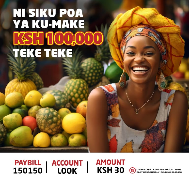 lookuptv's tweet photo. TOP-UP STOCK NA Sh 100,000 DAILY GUARANTEED WIN πΈπΈ!
Cheza Tatua3 na 30 bob tu ushinde Ksh 100,000 VUNA CASH BOOST na Sh 9,000 INSTANT CASH DIRECT to your MPESA!
Changamkia STOCK BOOST : Mpesa Sh 30 PB 150150 AC LOOK
#win #tuesday #VunaCash #Tatua3 https://t.co/pkU7iWZoxY