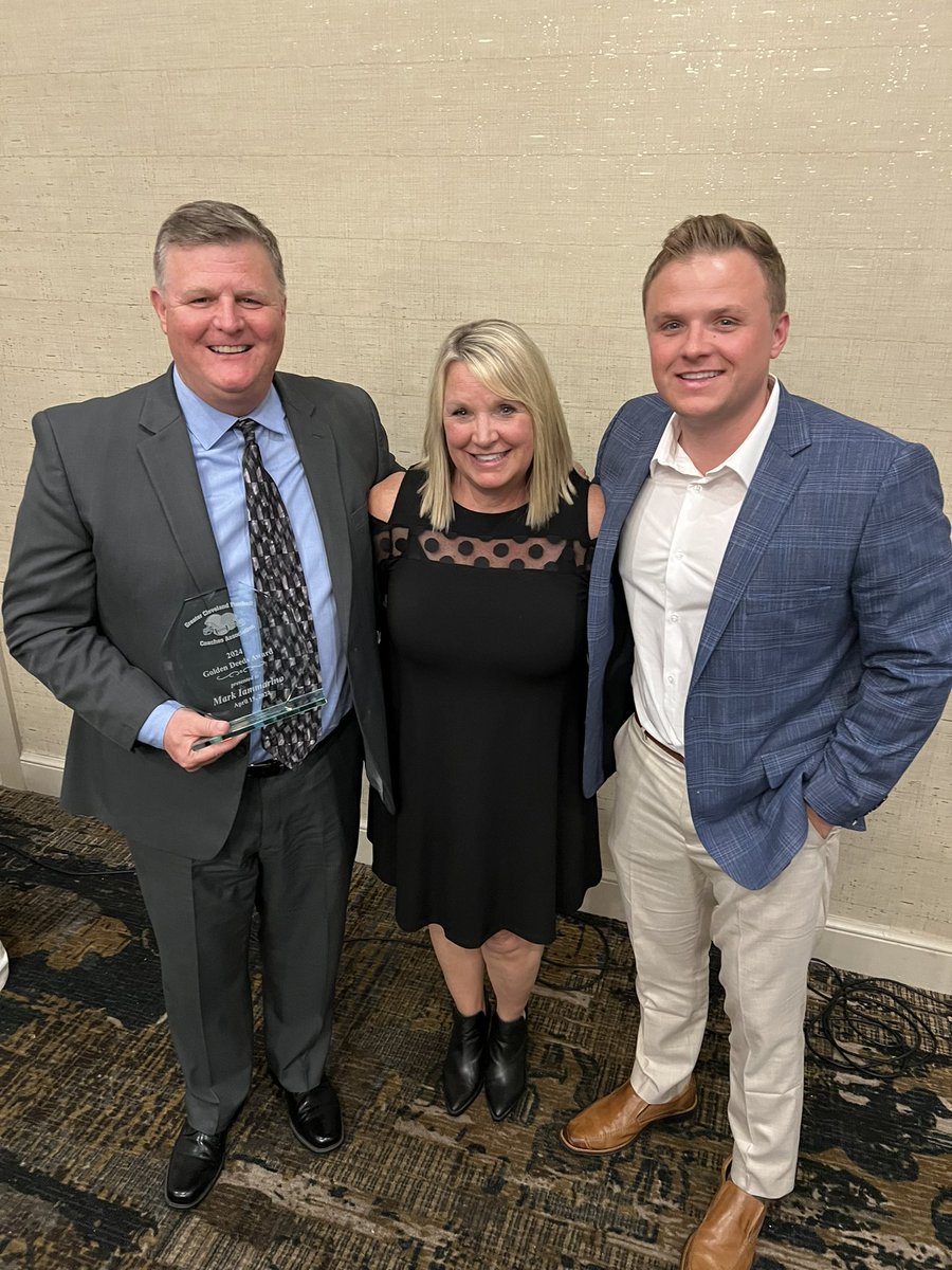 Thank you to the Greater Cleveland Football Coaches Association for honoring me with the “Golden Deeds Award”. <a href="/HawkenAthletics/">Hawks</a> <a href="/HawkenFootball/">HawkenFootball</a>