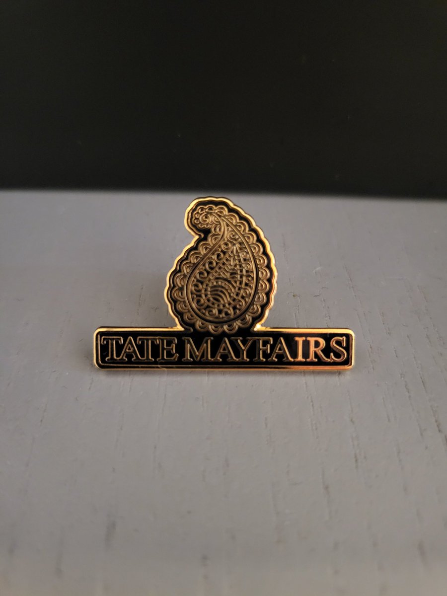 Just got my @TateMayfairs pin for my bag! I can check it off my lift of tate mayfairs merch. It's very high quality and looks super nice in person, like everything else tate I highly recommend.