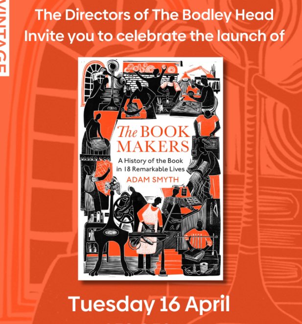 Up London this evening, to celebrate the publication of ‘The Book-Makers: A History of the Book in 18 Remarkable Lives’, by our friend and colleague Prof. Adam Smyth. @BalliolOxford @engfac @TORCHOxford @OxHumanities @AdamSmy36314691