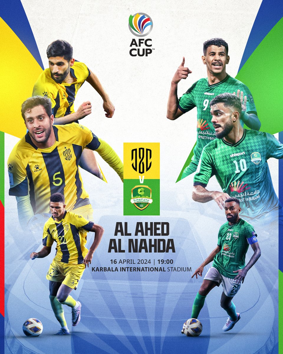 ✨ 𝐌𝐀𝐓𝐂𝐇𝐃𝐀𝐘 ✨ 🇱🇧 Al Ahed 🆚 Al Nahda 🇴🇲 They met in the group stage, and now they meet in the Zonal Final. Who will find themselves a spot in the #AFCCup final? Watch Live 📺 gtly.to/JcAMvr84J #AHDvALN