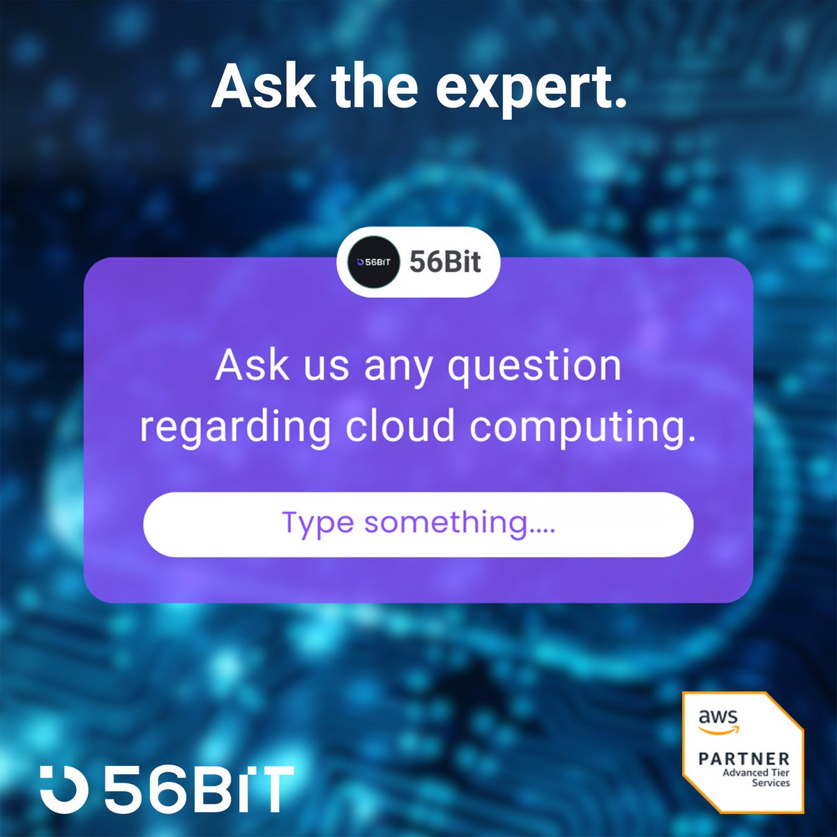 Introducing our new social media Q&A! Have burning questions about our services or tech trends? 🤔 Send them in privately, and we'll answer them in dedicated videos! 💡 Your queries stay anonymous! 😉

#AskTheExperts #ExpertQnA #GetAnswers #CloudComputing #56Bit