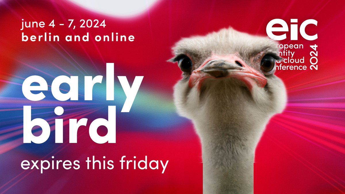 KuppingerCole (@kuppingercole) on Twitter photo Missed the Prime Discount for the 2024 <a href="/eic_conference/">European Identity & Cloud Conference</a> tickets? Don't worry, the Early Bird discount is available now! 🐦 Join Europe's top conference on #DigitalIdentity, #security, privacy, and governance in an AI-driven era.
Secure Your Spots:
kuppingercole.com/events/eic2024 Missed the Prime Discount for the 2024 <a href="/eic_conference/">European Identity & Cloud Conference</a> tickets? Don't worry, the Early Bird discount is available now! 🐦 Join Europe's top conference on #DigitalIdentity, #security, privacy, and governance in an AI-driven era.
Secure Your Spots:
kuppingercole.com/events/eic2024