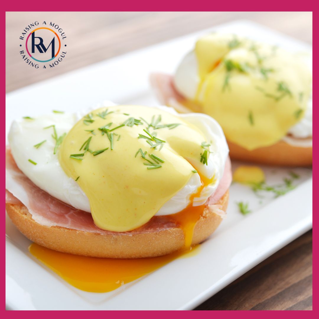 Happy Egg Benedict Day to all the yummy brunch lovers! Parents, here's to savoring every bite while the kids are busy playing. Let's claim today our much-deserved break with a delectable plate of Eggs Benedict. 

#raisingamogul #parentmanagers #EggBenedictDay #ParentingWins