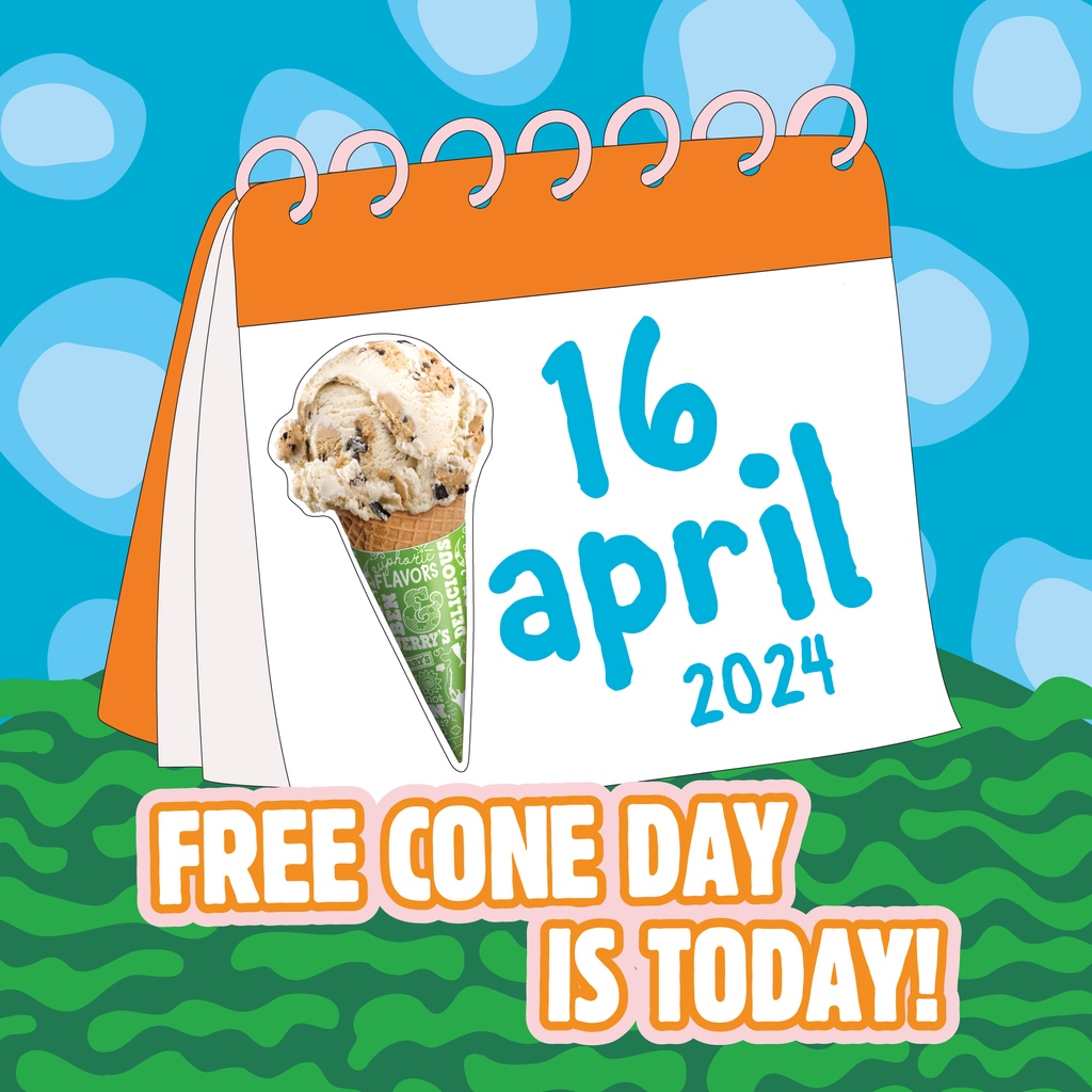 TODAY'S THE DAY! 🍦 Visit your nearest Scoop Shop for a FREE cup or cone of your favourite Ben & Jerry's flavour! No catch, no fine print — just love for our amazing fans. Learn more: benjerry.co.uk/scoop-shops/fr…