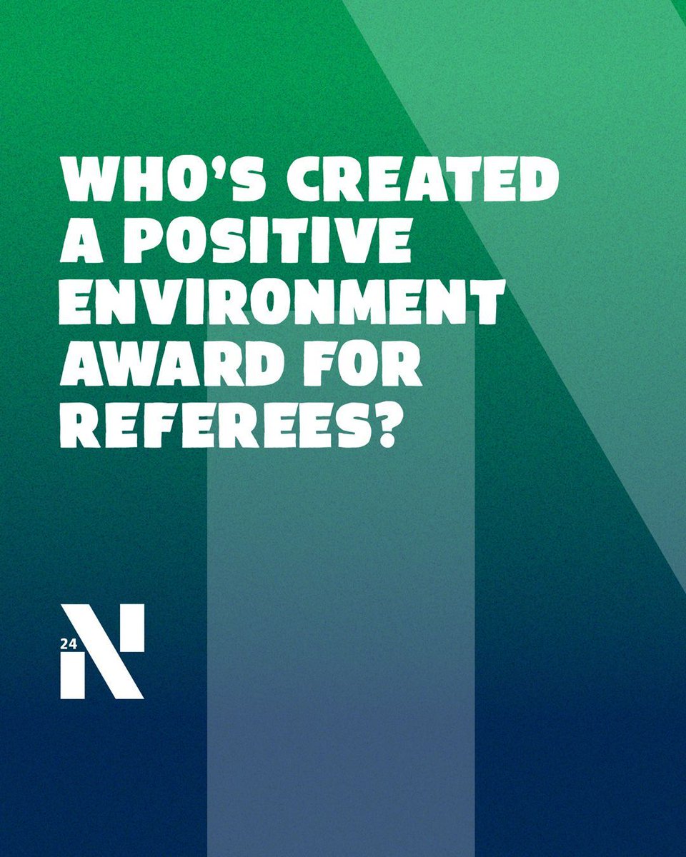 Know a team, club or league who care for and support their Match Officials? If they’ve shown respect, you can return their respect by nominating them for the Positive Environment Award today! ⬇️ 📝 buff.ly/3IQOUsZ #RefereeRecognitionAwards