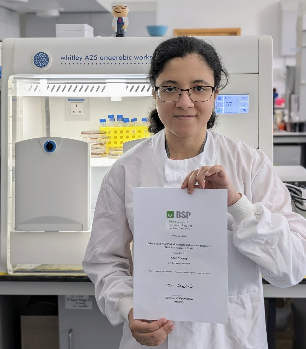 Congratulations to second year PhD student Sara Sharaf who received £5000 from the The British Society of Periodontology Research Grant. Read more about Sara's project here: abdn.io/Ce