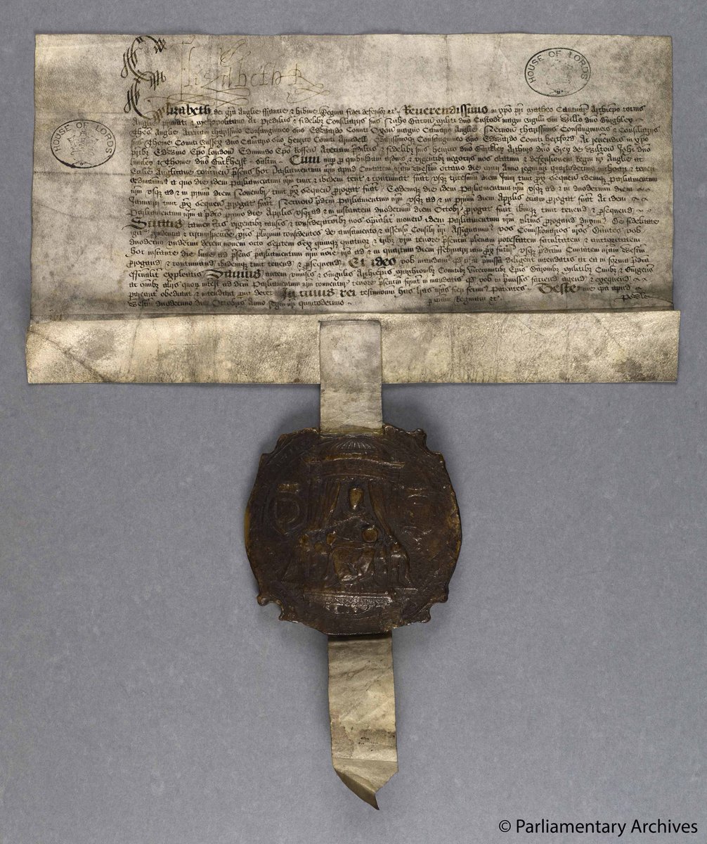 Tuxedos & Tiara’s at the ready as we stage an ‘Awards Season’ Themed Week. Beginning with the 1972 Emmy awarded to ‘Elizabeth R’ starring Dame Glenda Jackson in one of her most celebrated roles. Here’s a 1573 Royal Commission adorned with that iconic royal signature. #TowerAwards