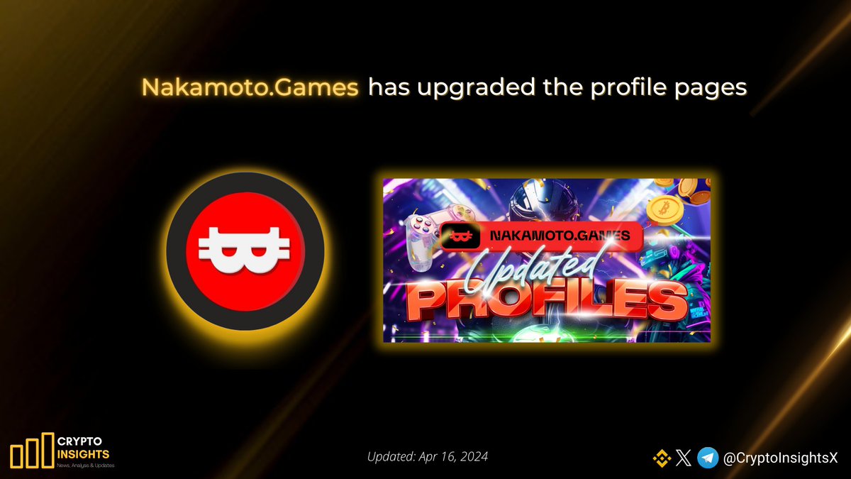 📢 @NakamotoGames has upgraded the profile pages. Now, you can view all your earned rewards and special item contributions through quests, all within a sleek, improved design profile. The $NAKA ecosystem continues to elevate, grow, and adapt with every single day. Keep