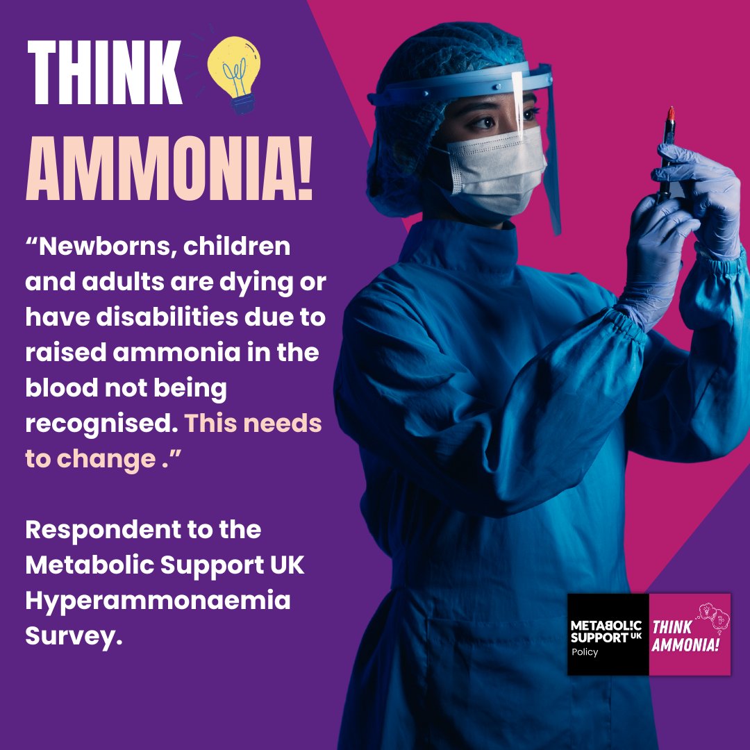 High ammonia kills and people are dying because of overlooked symptoms. This needs to change. Support the “Think Ammonia!” campaign from @weareMSUK which aims to improve outcomes for high ammonia! #ThinkAmmonia ow.ly/Ighi50RajS7