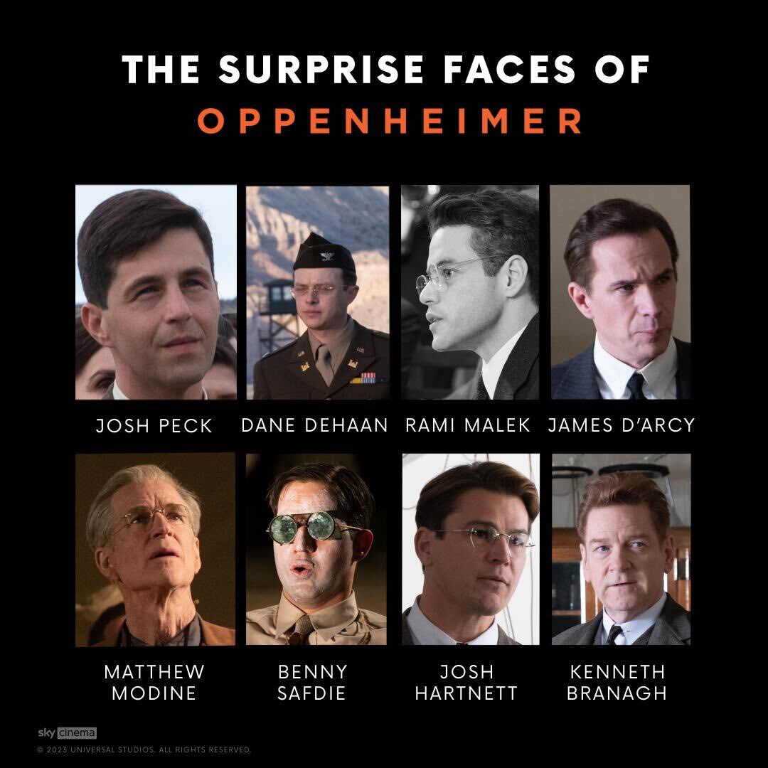 Surprise! How many of these amazing actors did you recognise in #Oppenheimer?