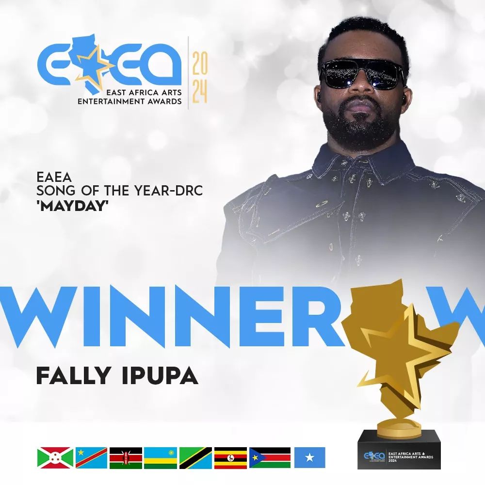 🏆 Another one ! 'Mayday', meilleure chanson de l'année aux East Africa Arts Entertainment Awards (EAEA) Awards 2024 ! #FallyIpupa #Mayday #EAEA #Trophée #Divunga #Formule7 #Rumba #Congo #Africa