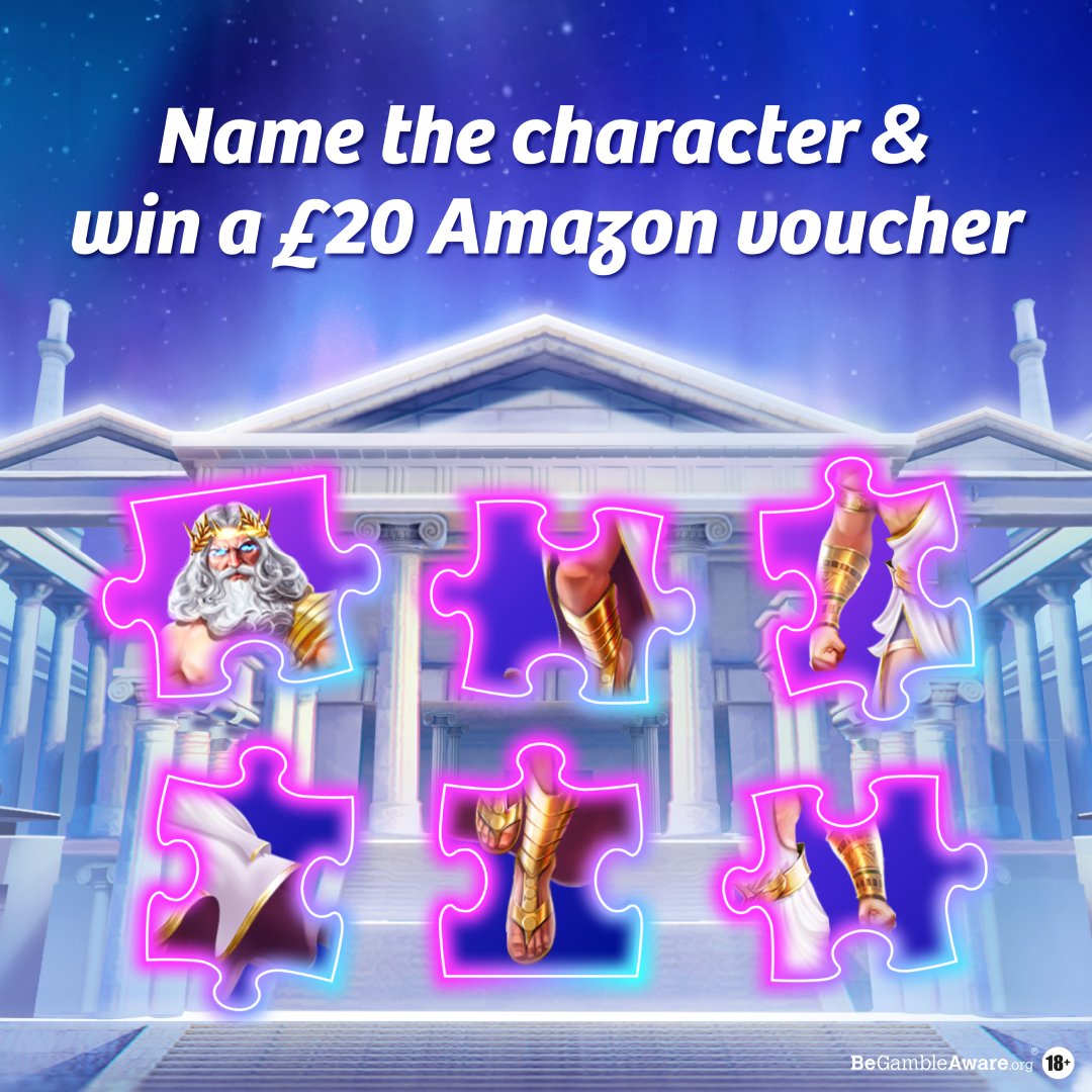 Ready to put your detective skills to the test? 🕵️‍♂️🔍 Join us at the Gates of Olympus and have a go at naming the mysterious character. Get it right and you might just walk away with a cheeky £20 Amazon voucher! 🎁🛍️ _________ #GatesofOlympus by #PragmaticPlay Three randomly…