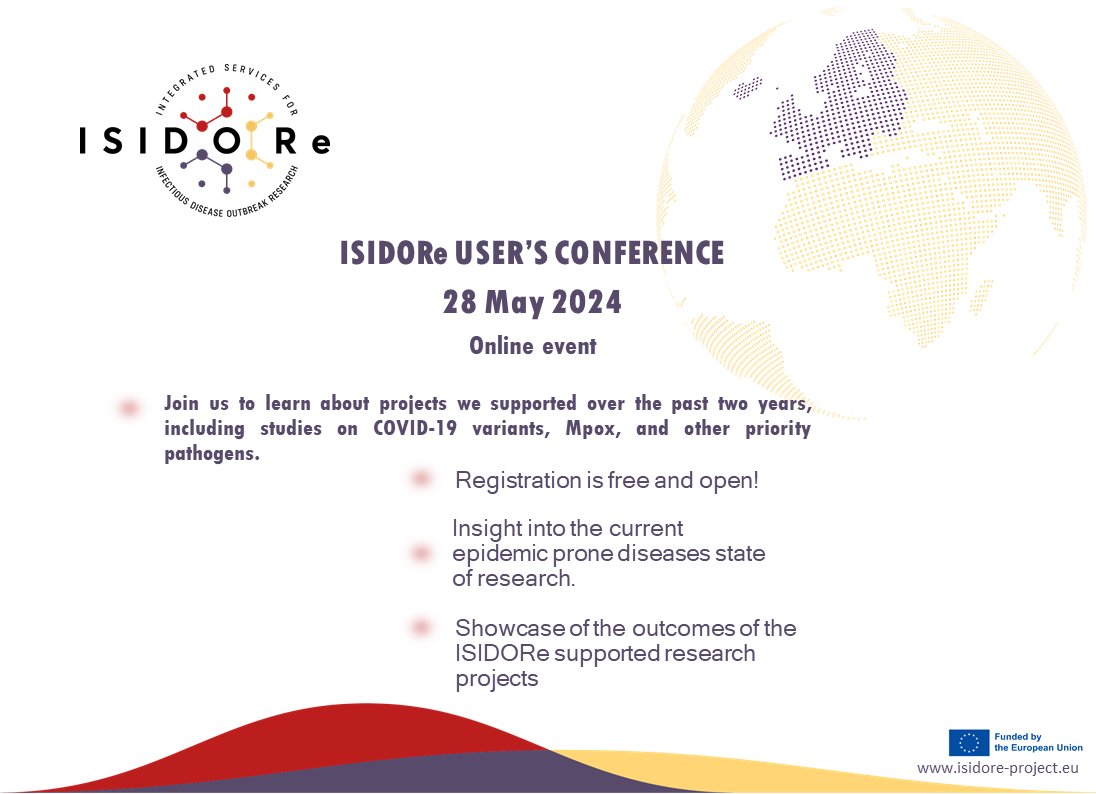The @isidore_eu project is organising a user conference on May 28. Register today and learn about the projects supported over the past 2 years. ecrin.org/agenda/isidore…