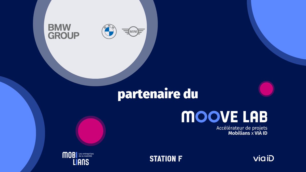 #BMWGroup🇫🇷 est fier de soutenir l'innovation dans le secteur de la #mobilité en tant que partenaire du @Moove_lab, et nous sommes ravis de vous présenter les finalistes du 12ᵉ Batch ! 🚀🚗🏍️🚲🛴🔋⚡️ Rendez-vous le 29 avril pour la prochaine étape : la sélection du jury !