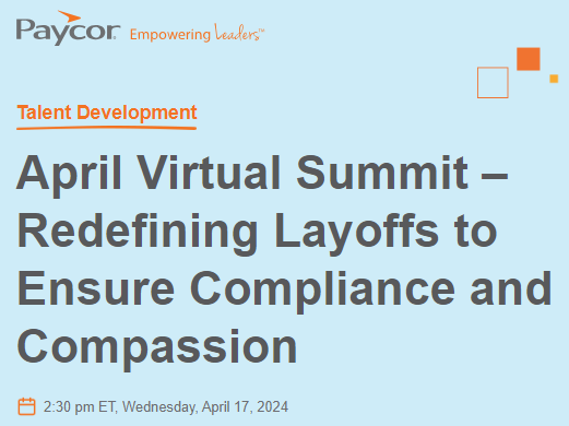 We're thrilled to present at @Paycor's HR &amp; Compliance Summit tomorrow! <a href="/SarahRodehorst/">Sarah Rodehorst</a> will share tips on how you can add empathy to your employee separation process. paycor.com/resource-cente…