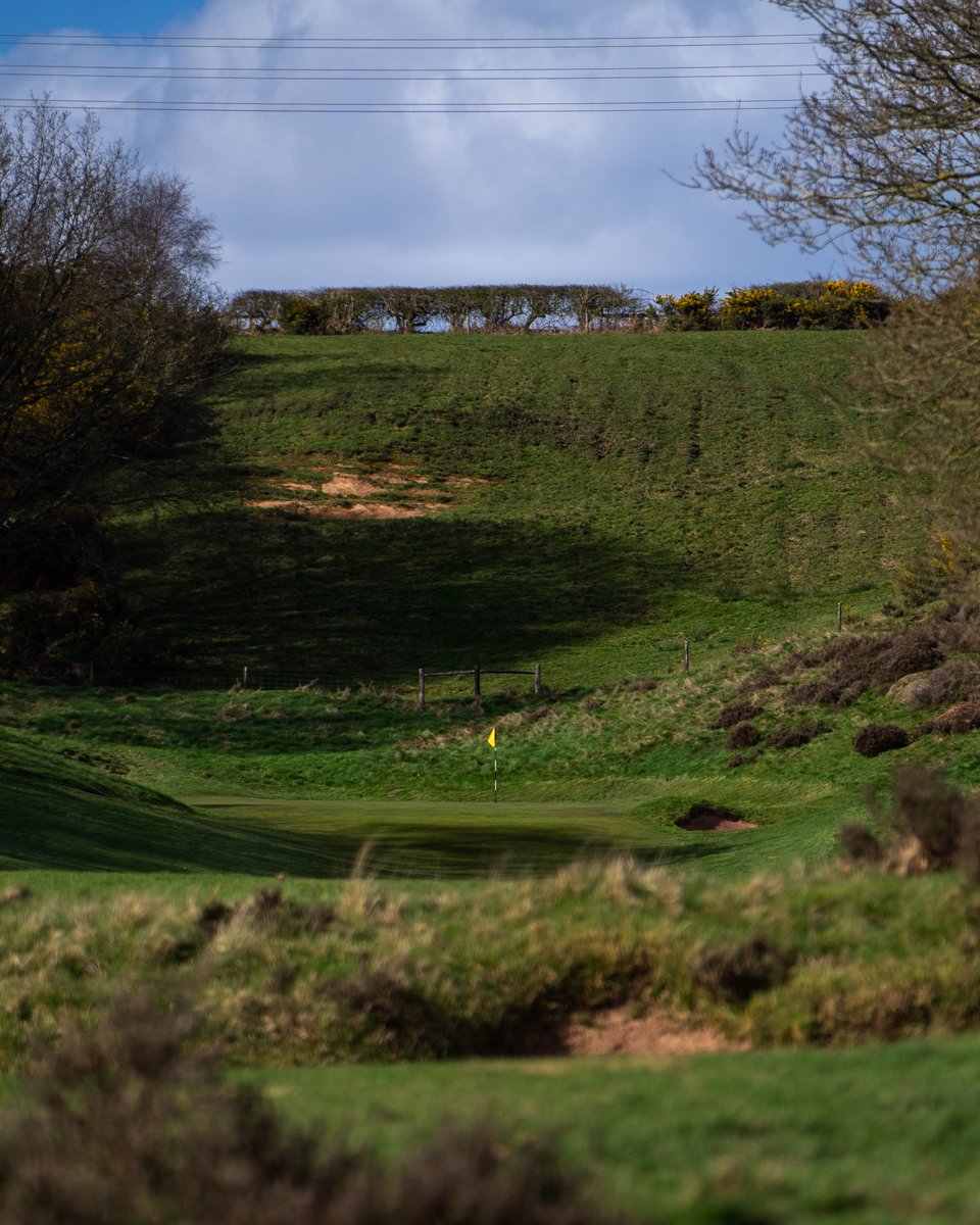 Following an intimidating drive, a look up at the 15th green reveals an even more unnerving approach played to this tiny shelf of a green nestled in the hillside.