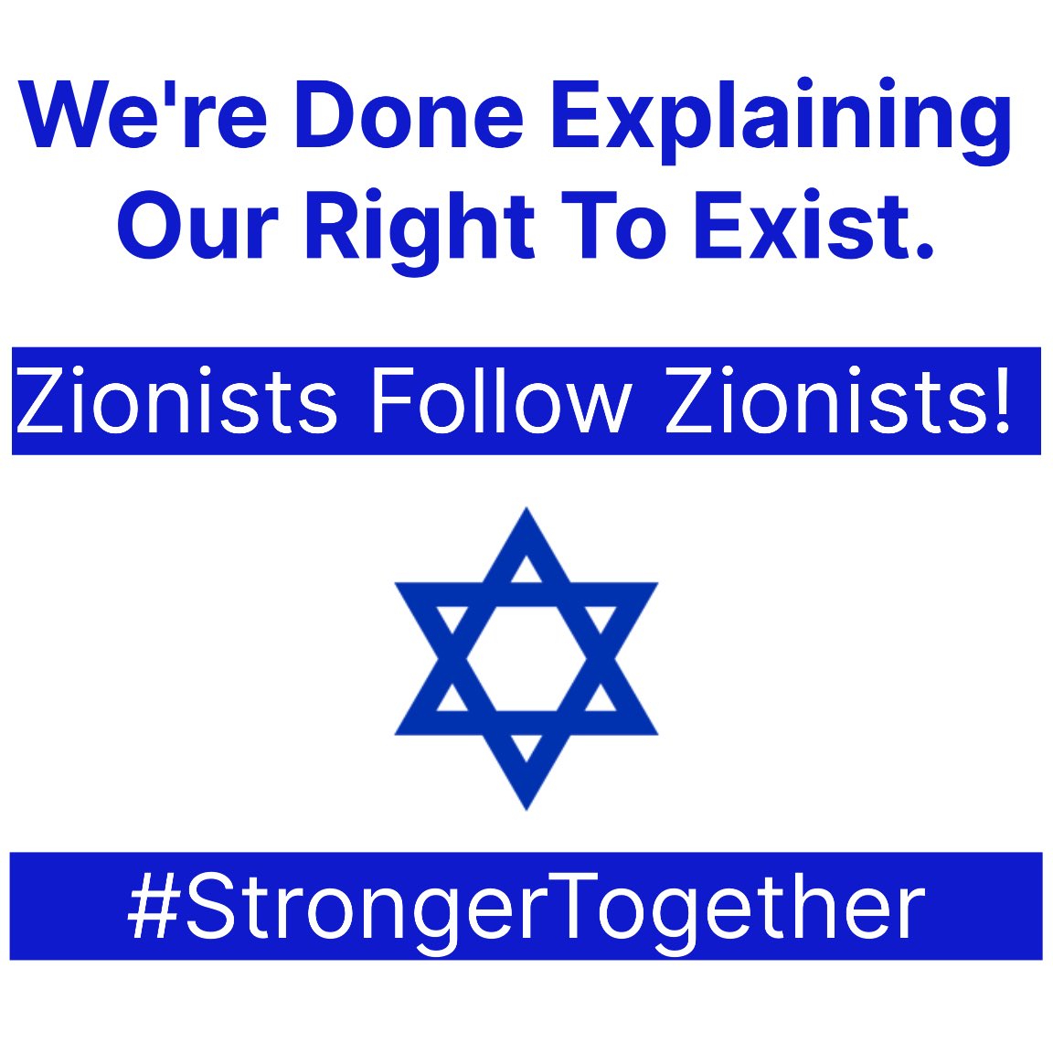 Boost #60 pro-Israel accounts under 1K. #ZionistsFollowZionists #StrongerTogether 🤍🇮🇱 🙏🏼

@kmotola55 
@ReverendAdam2 
@See_Zion5784 
@VitallyAbide 
@bt8_r0 
@SalvatoreBatman 
@Davidmarroyo77
 @gerardo_raffa 
@spahic_and48180 
@FredKalls