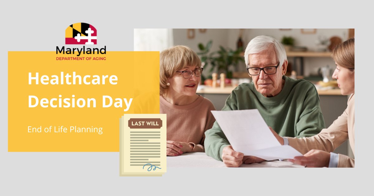 Today is National Healthcare Decisions Day. Are you providing care for a family member, friend, or client? Help them plan ahead by documenting their treatment preferences in an advance directive at: ow.ly/S5Zt50RbOnb or ow.ly/oCt350RbOnc #AdvanceCarePlanning