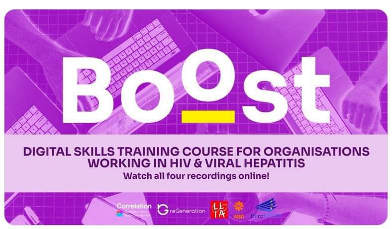 📣 As part of the BOOST project, a Digital Skills Training for #HarmReduction organizations working in the area of #HIV and #ViralHepatitis was held to build the capacity of organizations to use digital tools. Watch the recordings of all four sessions: buff.ly/3PNwEom