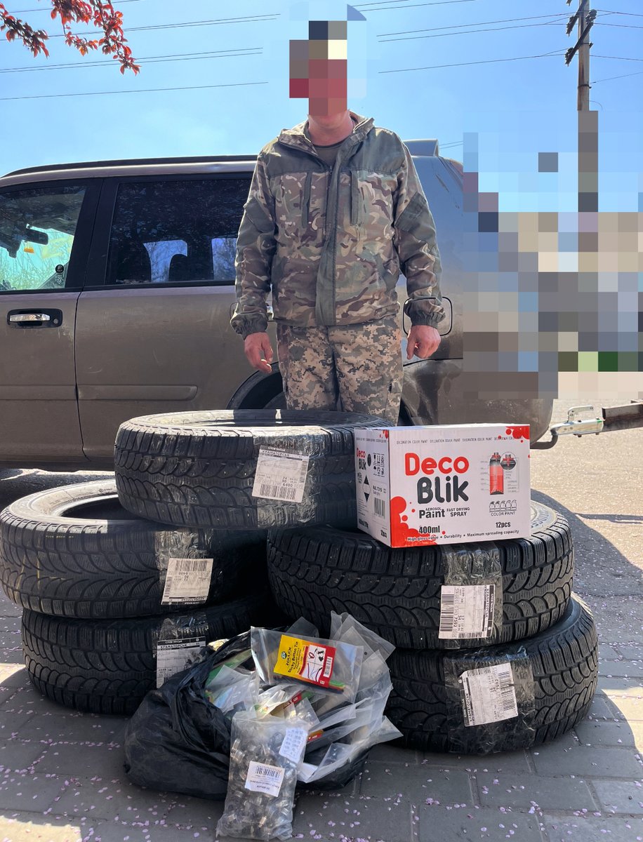 zampotech_ua's tweet photo. The military is grateful for the help and is sharing photos with the received tires. Every contribution matters, every wheel brings victory closer. Together, we will win! #zampotech #NAFO #WheelsOfVictory #NAFOfellas #NAFOworks #StandWithUkraine https://t.co/RIj2feVX5x