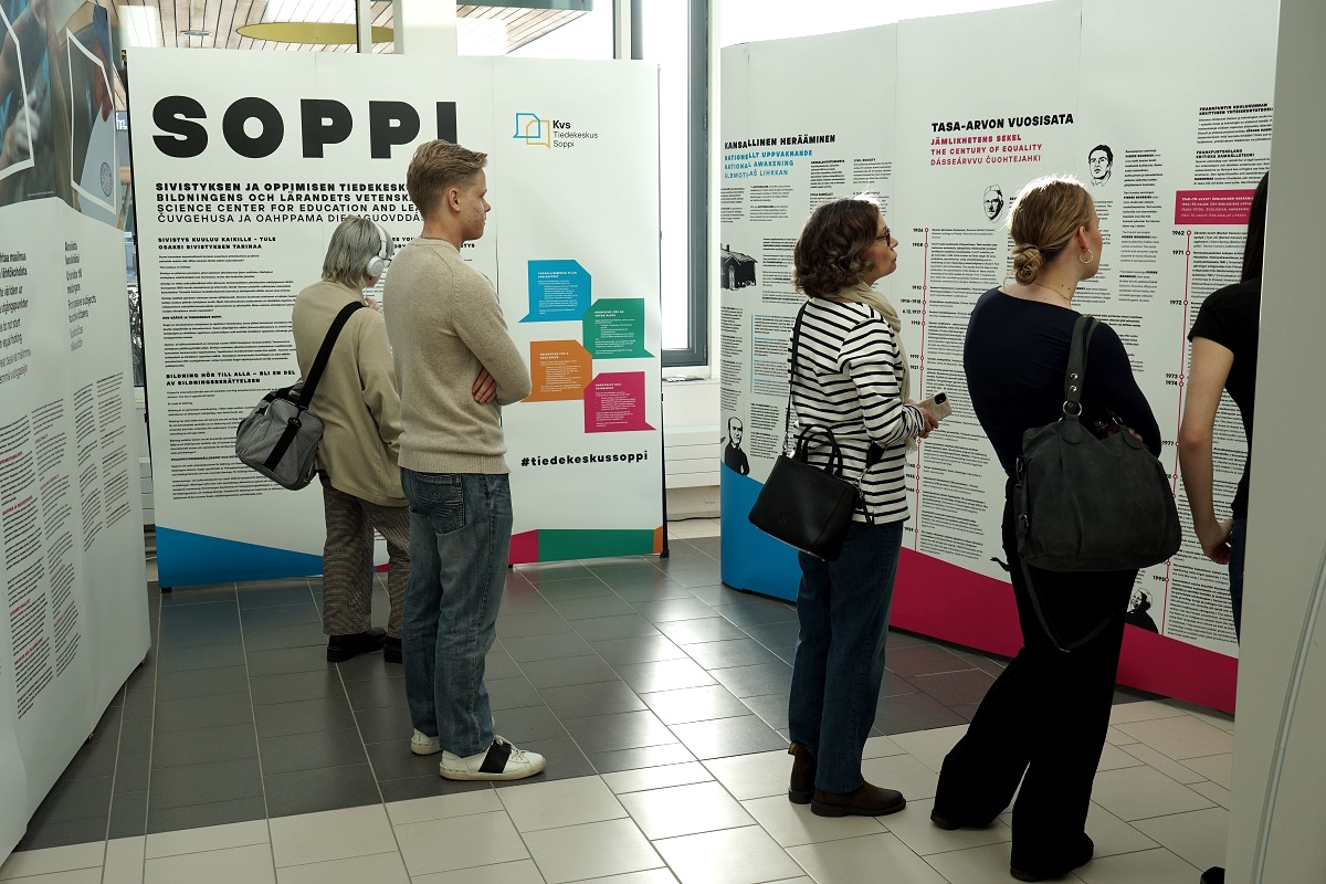 Oletko jo vieraillut tiedekeskus Sopen näyttelyssä?

🔸 Löydät sivistyksen ja oppimisen tiedekeskus Sopen Educariumin aulasta (Assistentinkatu 5, Turku). Näyttely on avoinna arkisin klo 8–16 26.4. saakka.
🔸 Tervetuloa tutustumaan Soppeen!

#edutu50 #sivistys2024