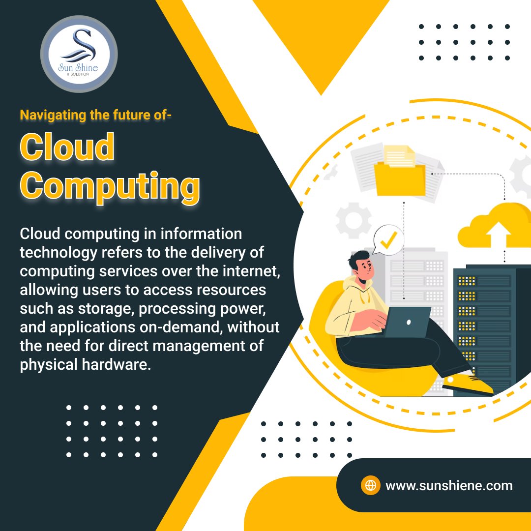 🌟 Embracing the Power of Cloud Computing! 🌟

In today's fast-paced digital landscape, the demand for scalable, flexible, and secure computing solutions is higher than ever.

#CloudComputing #Innovation #DigitalTransformation #TechTrends  #CloudComputing  #SunShineItSolution